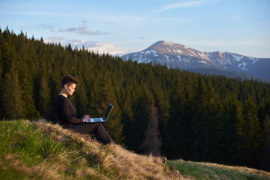Remote Work from mountain